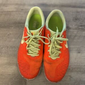 Nike Orange & Lime Low-Top Running Sneakers
